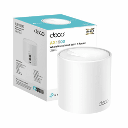 TP-Link Deco X10 Mesh WLAN Set (1 Pack), Wi-Fi 6 AX1500 Dual Band Repeater & Router, 2X Gigabit Ports, Zusatzeinheit, empfohlen für Häuser mit 1-2 Schlafzimmern, Umfassender Jugendschutz, WPA3