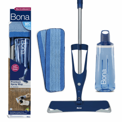 Bona Bodenwischer mit Sprühfunktion, Premium Spray Mop Set für Holzfußböden, Sprühwischer, Bodenwischer Spray Mop Premium, Set mit extra Mikrofaser-Reinigungspad