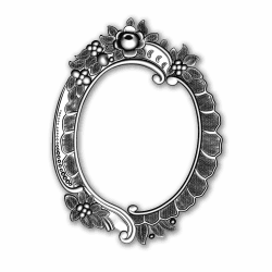 Sizzix Prägeschablone 3 D Impresslits 665016 Floral Frame von Tim Holtz One Size