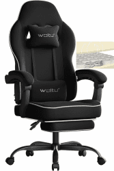 🎮 WOLTU Gaming Stuhl mit Taschenfederkissen | Gamer Sessel Schwarz GS11sz 🎧