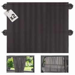 🚗 XXL Sonnenschutz Auto mit Vorhang-Funktion - Baby UV-Schutz & Abdunkelung 🌞