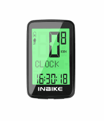 INBIKE Fahrradcomputer 2.4G Signal Kabellos UBS-Aufladung Cadencezähler Fahrrad Kilometerzähler mit 22 Multi-Funktion 🚲