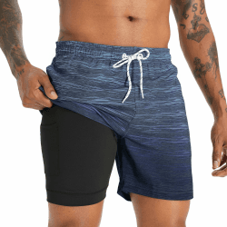 🌊🩳 iCKER Badehose Herren Kompression Liner 2 in 1 Badeshorts 🩳🌊
