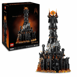 LEGO Icons Der Herr der Ringe: Barad-dûr Bauset für Erwachsene mit den Minifiguren Sauron, Gothmog, Ork, Frodo, Sam und Gollum