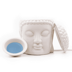 Candle Brothers Elektrische Duftlampe Buddha | Keramik-Design | Entspannte Atmosphäre
