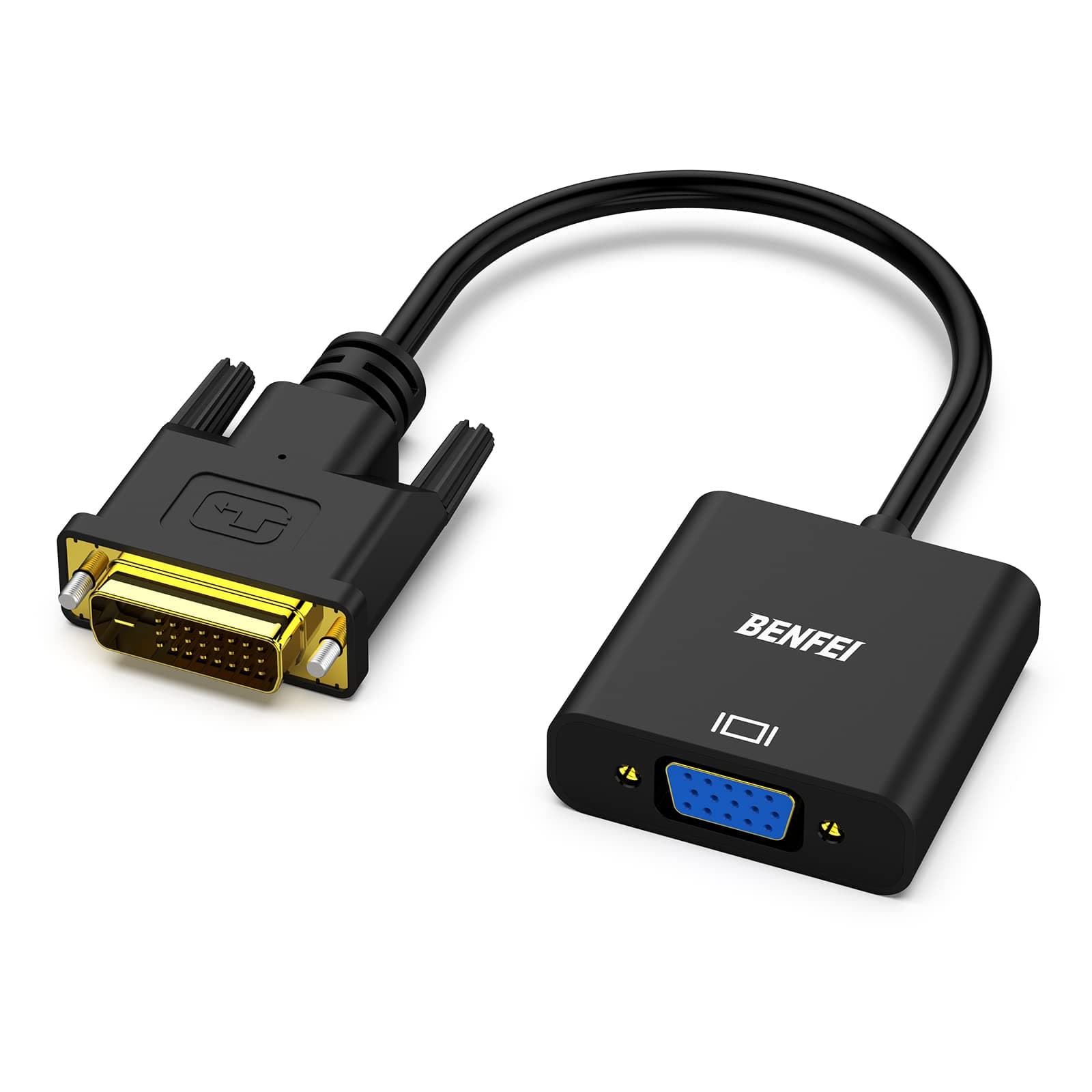 🔌 BENFEI Aktiv DVI-D 24+1 auf VGA Adapter | Full HD 1080p 60Hz