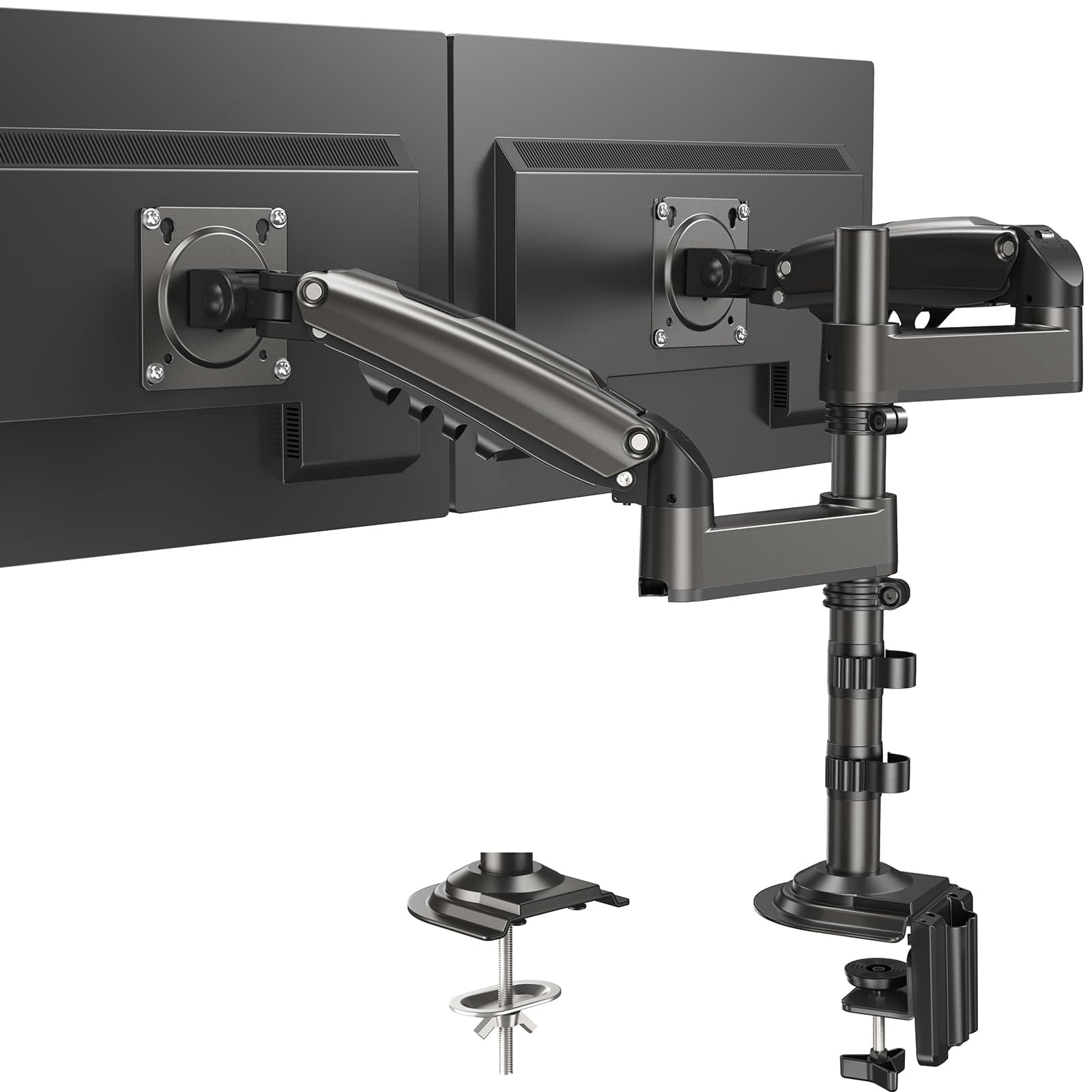 🖥️ HUANUO Monitor Halterung 2 Monitore für 13-32 Zoll Bildschirm 🖥️