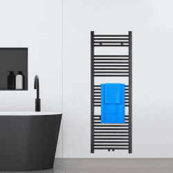 🔥 VILSTEIN Badheizkörper Schwarz 150x50 cm - Handtuchwärmer & Heizung 🛁