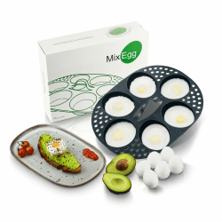 🥚🍳 Wundermix MixEgg® Eier Pochierer für Monsieur Cuisine | Eier pochieren mit Dampfgaraufsatz