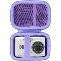Lebakort Hart Tasche Hülle Etui für Kodak Pixpro FZ55 - 16 Megapixel-Digitalkamera (Lila) 📷🔒