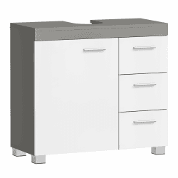 VASAGLE Waschbeckenunterschrank mit 3 großen Schubladen - Badezimmerschrank 👜🚿