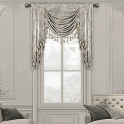 TOPLUXE Swag Volant Vorhang für Schlafzimmer Esszimmer Wohnzimmer Küche