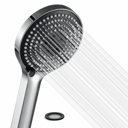 OFFO Duschkopf Groß mit 6 Strahlarten, Wassersparend, Shower Head für Baden, Chrom 🚿