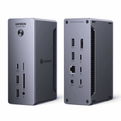 UGREEN Revodok Max 213 Thunderbolt 4 Dock 40Gbps (Dual 4K@60Hz, Single 8K Display), 13-in-1 Docking Station 90W Aufladen für Laptop