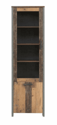 🌟 Angebot: FORTE Clif Vitrine mit 1 Tür, 1 Glastür 🌟
