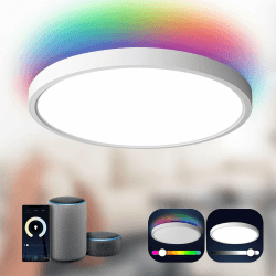 ANTENLICHT LED Deckenlampe Smart 24W Kompatibel mit Alexa und Google Assistant