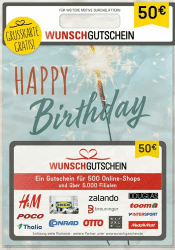 🎁 Wunschgutschein: Das perfekte Geschenk mit 500 Einlösepartnern in Deutschland! 🌟