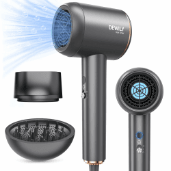 DEWILY Professioneller Ionen-Haartrockner mit Diffusor und Konzentratoren