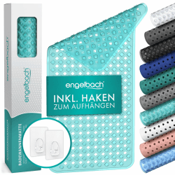🛁 Engelbach® Badewannenmatte rutschfest 88x40cm - 100% BPA-Frei