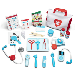 👩‍⚕️🩺 Melissa & Doug Gute Besserung Arzt-Spielset | Holzspielzeug | Rollenspielzeug | Montessori | Spielset | 3+ | Geschenk für Jungen oder Mädchen