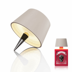 MU LIN LED Akku Flaschenlampe 🌟 Tischlampe kabellos mit Touch