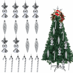 🎄 Weihnachtsbaumschmuck 18 Stück Weihnachtsbaum Anhänger 🎅