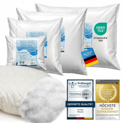 Füllwatte für Kissen - Flauschiges Polyester Füllmaterial Stopfmaterial