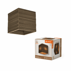 LEDVANCE Deckenleuchte 🌟 Decor Cardboard Square braun