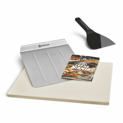 🍕 BURNHARD Pizzastein inkl. Pizzaschaufel & Teigspachtel - Angebot!