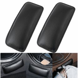 Auto Beinpolster und Armlehnenkissen - Schwarzes PU-Leder 🚗