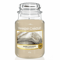 Yankee Candle Duftkerze im Glas (groß) | Warm Cashmere 🕯️