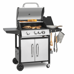 Klarstein Gasgrill mit Großer Grillfläche und Seitenbrenner 😎🔥