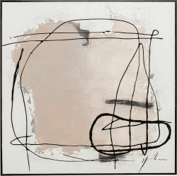 🎨 Modernes Abstraktes Leinwandbild in Grau - Wohnkultur