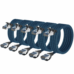 🔥 CABNEER 5 Stück 5x 0,5m LAN Kabel CAT8 Ethernet Kabel 🚀