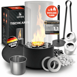 Tischkamin Ethanol Tischfeuer Indoor & Outdoor - Bioethanol Tischkamin Mit Verstellbarer Flamme