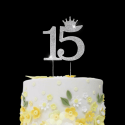 15 Tortenaufleger, Glückwunsch zum 15. Geburtstag 🎉🍰
