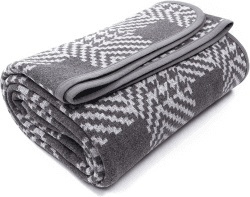 🌟ACUSHLA Merino Wolldecke 160x220 cm - Houndstooth Grey🌟