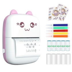 PNGOS Mobile Drucker Bluetooth Drucker - Fotodrucker für Smartphone - Inkless Thermischer Drucker