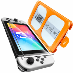 🛡️🎮 TOCOL Nintendo Switch OLED Panzerglas Schutzfolie - 9H Härte, HD Klar, Anti-Fingerabdruck