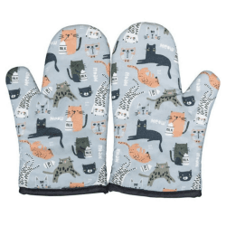 🔥 XLKJ Ofenhandschuhe aus Baumwolle - Hitzebeständige Küchenhandschuhe 🧤