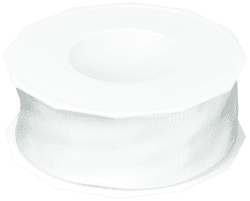 Angebot: Präsent Lyon Band mit Drahtkante Weiss, 25 m Dekoband zum Verzieren & Basteln 🎁