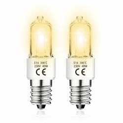 Jaenmsa Backofenlampe 40W 300 Grad E14& 2er-Pack Ofenlampe & Glühbirne Dimmbar 230V