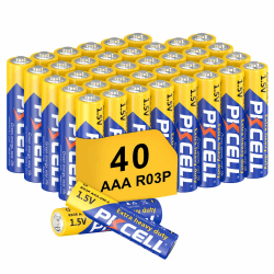 PKCELL AAA Batterien 40 Stück 1,5V R03P 🌟 10 Jahre Lagerung 🚀