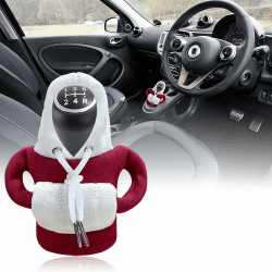 Schaltknauf Hoodie Abdeckung für Auto 🚗 Rot Weiß 15 x 13 cm - 20% Rabatt!