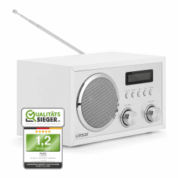 Linsar - DAB Radio mit Bluetooth, AUX-IN, Kopfhörer-Funktion 📻