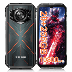 DOOGEE S Cyber Android 14 Outdoor Handy 10800mAh, 20GB+256GB Smartphone ohne Vertrag