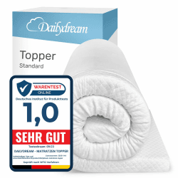 🌙 Täglicher Traum: Matratzentopper Model S mit Memory Foam Effekt 100x200x3,5cm 🌟