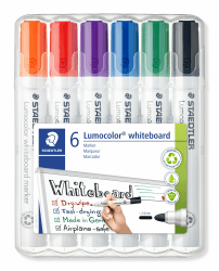 🌈 STAEDTLER Whiteboard Marker Lumocolor Set mit 6 Farben 🌈