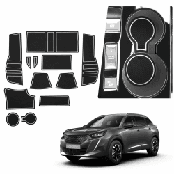 🚗 BIBIBO Gummimatten Antirutschmatten für Peugeot 2008 e-2008 2020-2025 🛡️