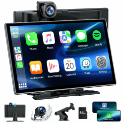 Lamto Wireless CarPlay Android Auto | 9-Zoll Autoradio für Apple CarPlay Stereo 🚗